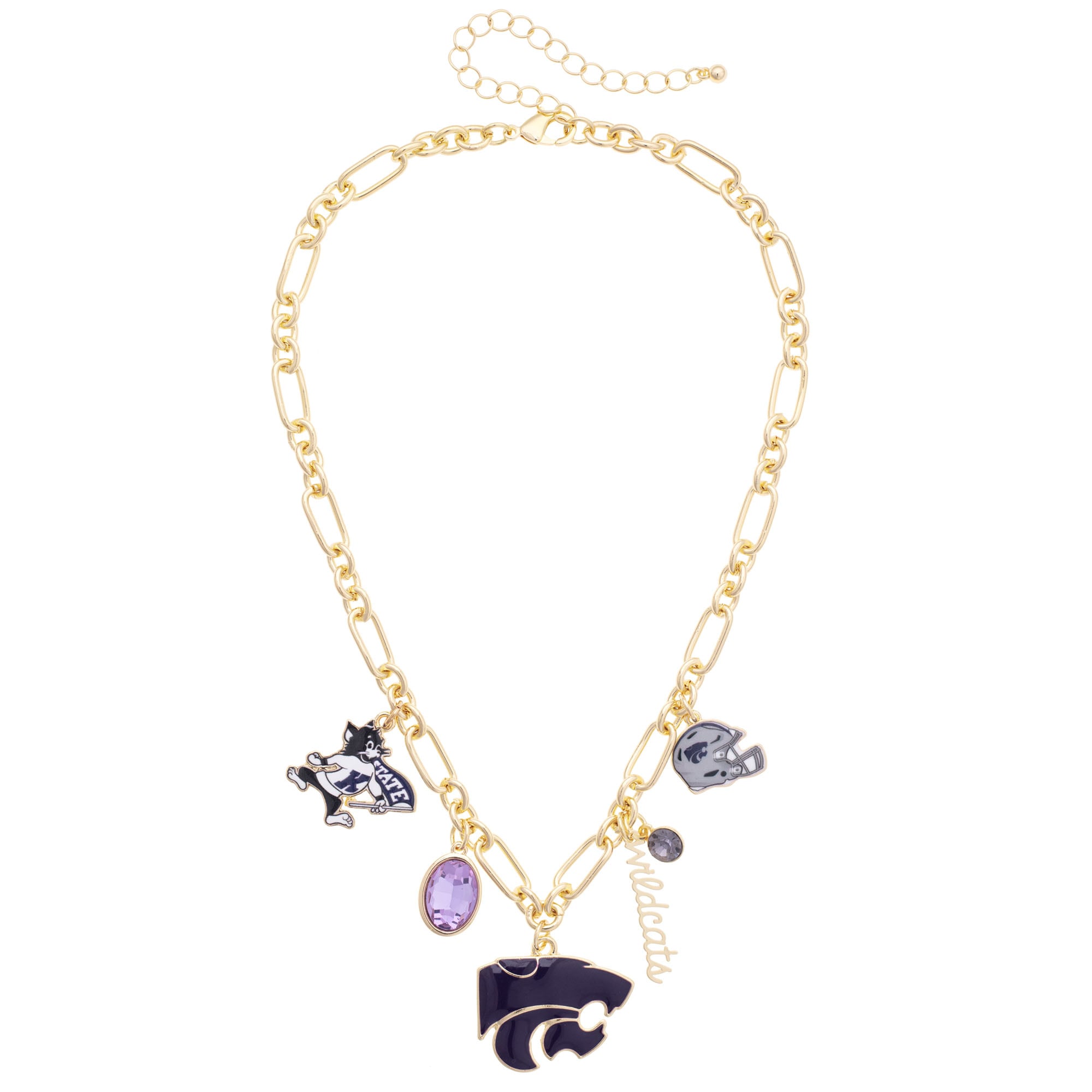 Women's CANVAS Style Kansas State Wildcats Game Day Charm Necklace