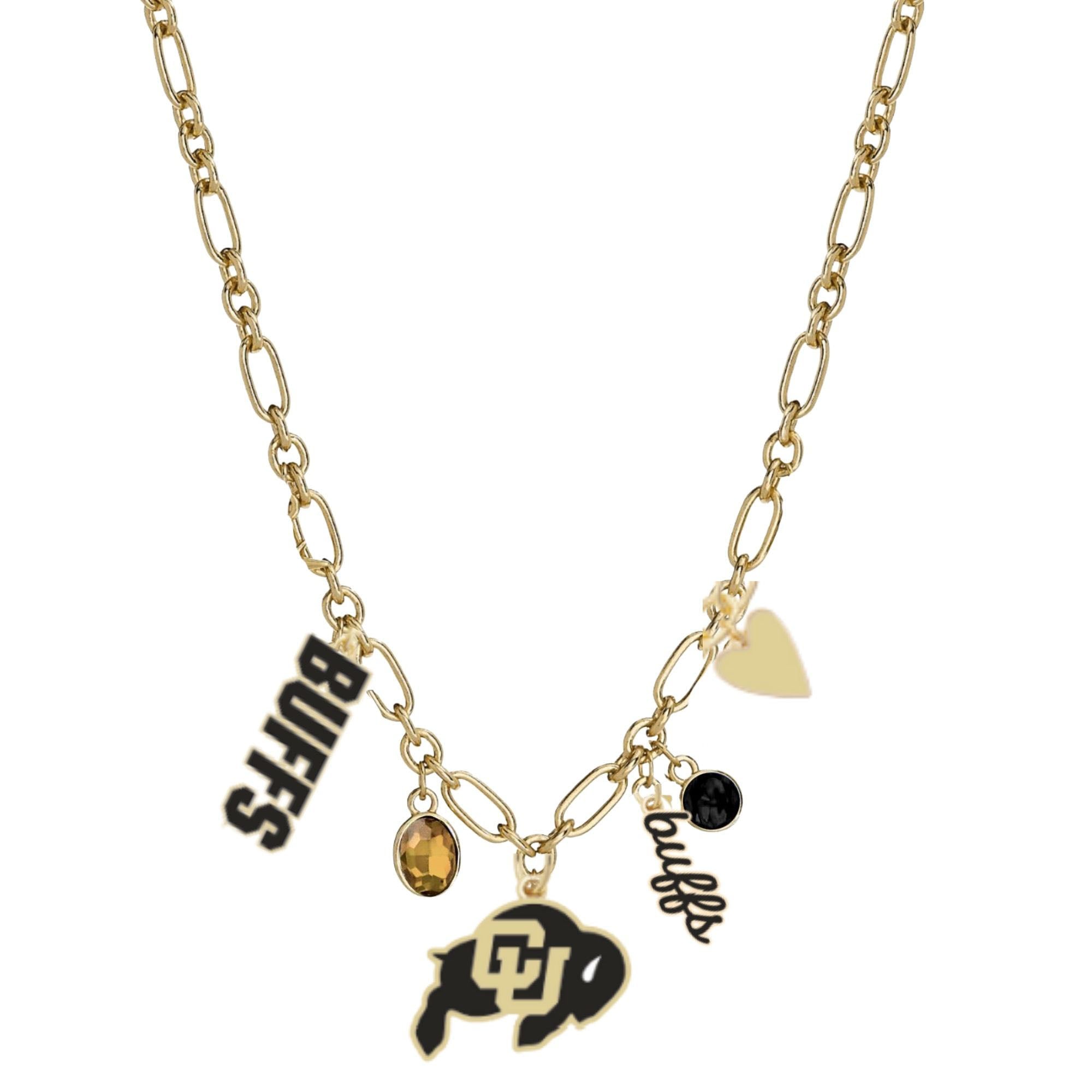 Women's CANVAS Style Colorado Buffaloes Game Day Charm Necklace