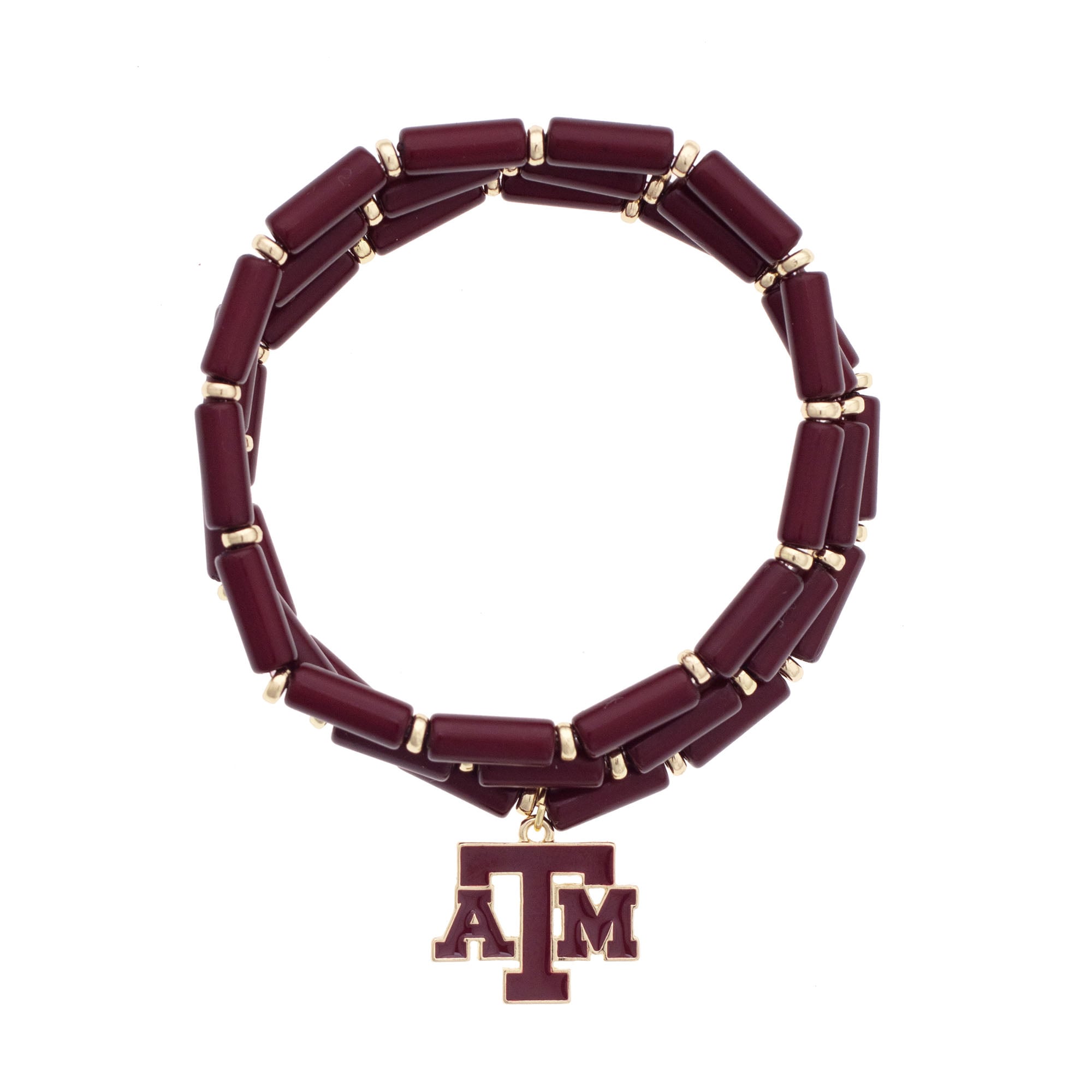 CANVAS Style Texas A&M Aggies Beaded Bracelet Set of Three