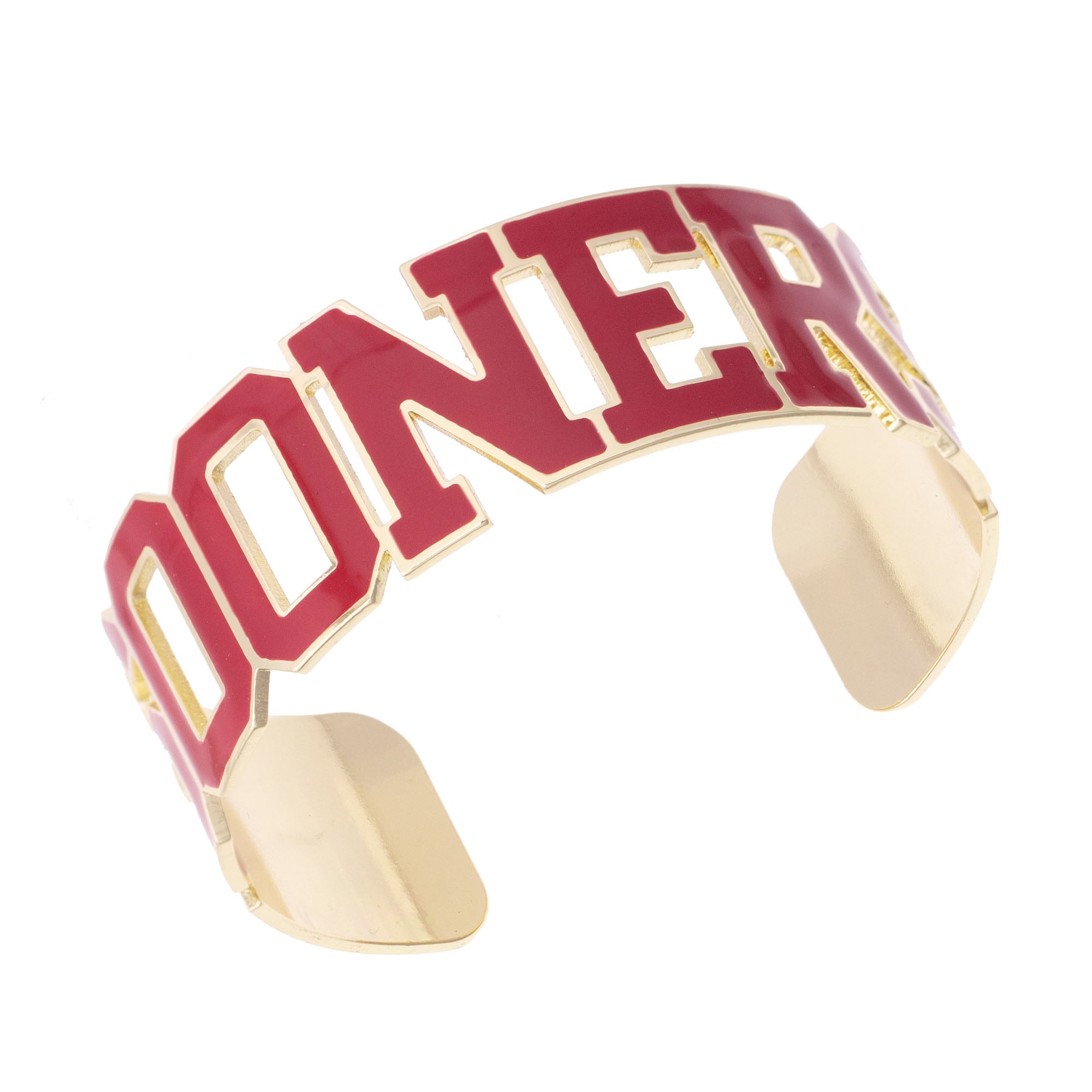 Women's CANVAS Style Oklahoma Sooners Varsity Outline Cuff