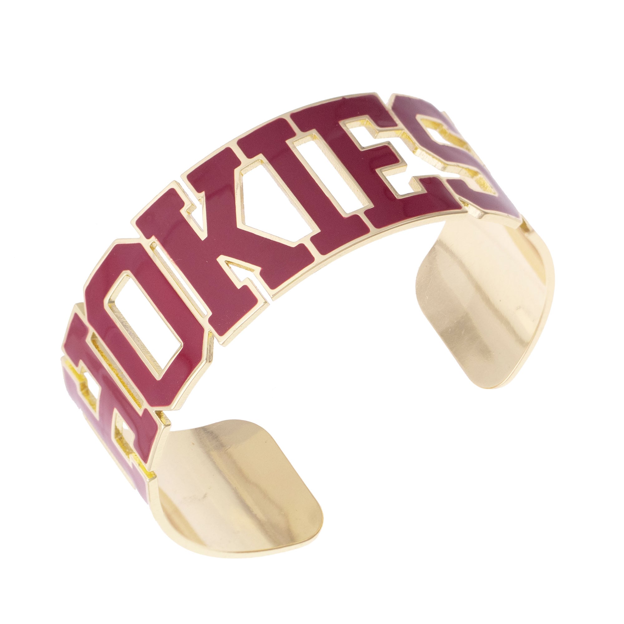 Women's CANVAS Style Virginia Tech Hokies Varsity Outline Cuff