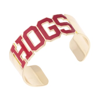 Women's CANVAS Style Arkansas Razorbacks Varsity Outline Cuff