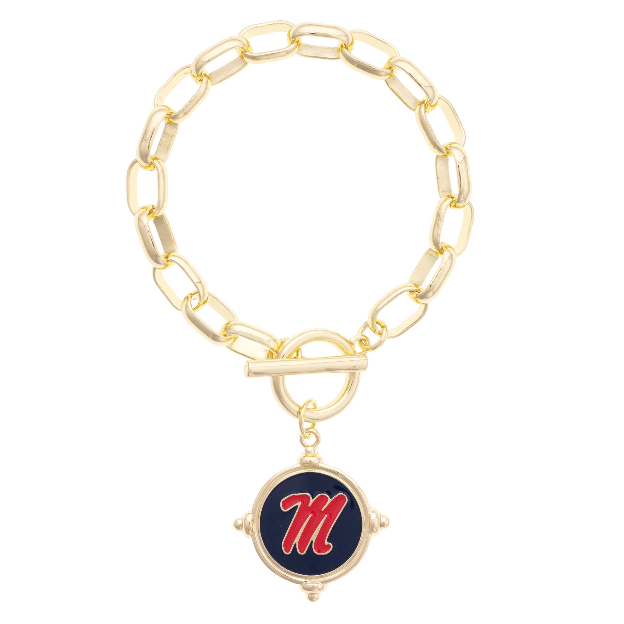 Women's CANVAS Style Ole Miss Rebels Intaglio Bracelet