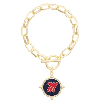 Women's CANVAS Style Ole Miss Rebels Intaglio Bracelet