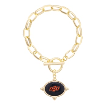 Women's CANVAS Style Oklahoma State Cowboys Intaglio Bracelet