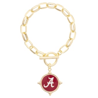 Women's CANVAS Style Alabama Crimson Tide Intaglio Bracelet