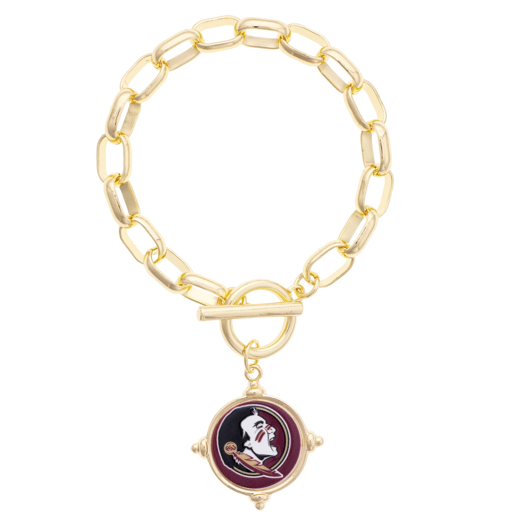Women's CANVAS Style Florida State Seminoles Intaglio Bracelet