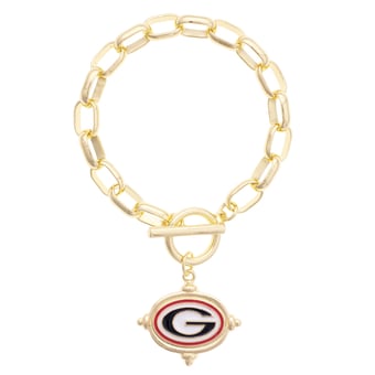 Women's CANVAS Style Georgia Bulldogs Intaglio Bracelet