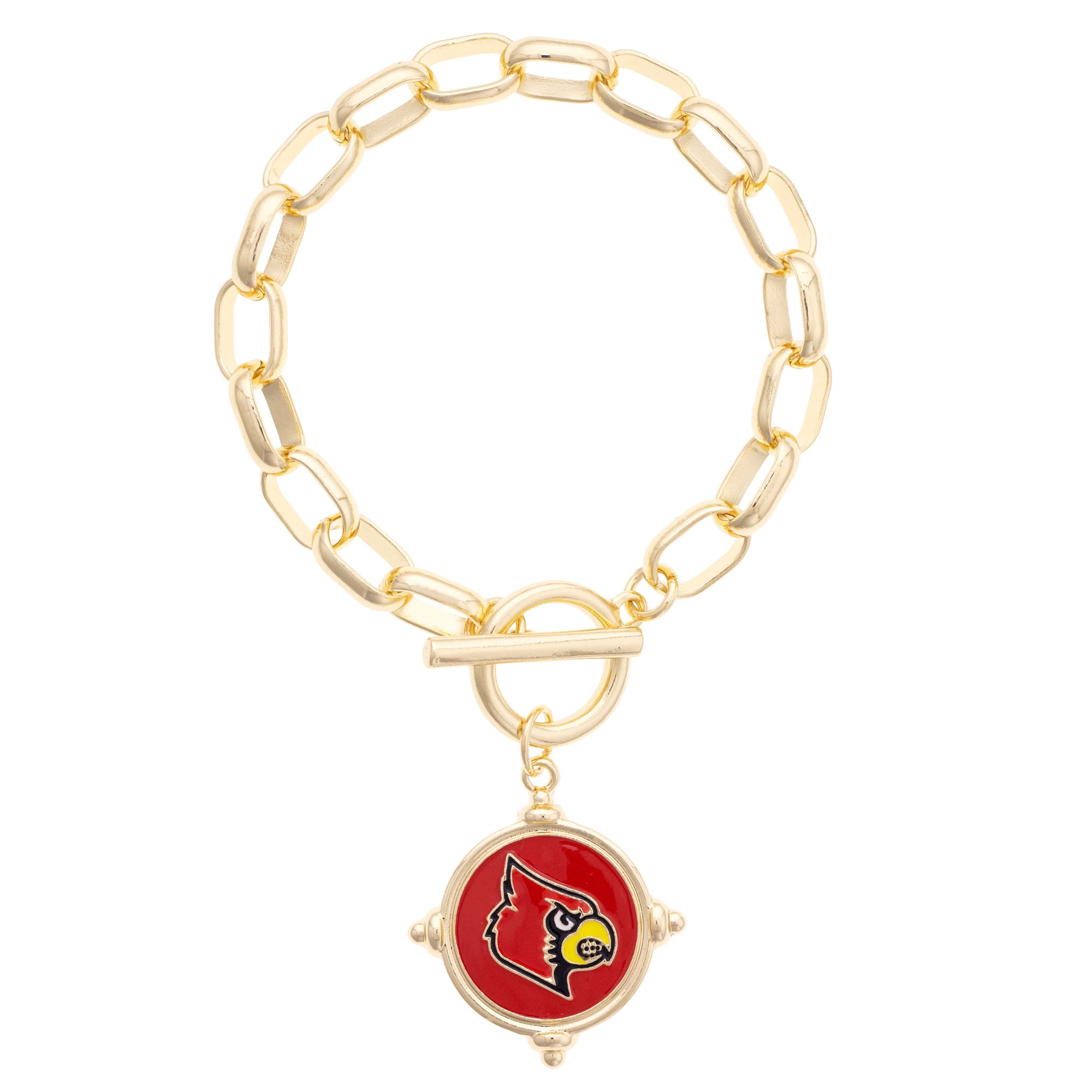 Women's CANVAS Style Louisville Cardinals Intaglio Bracelet