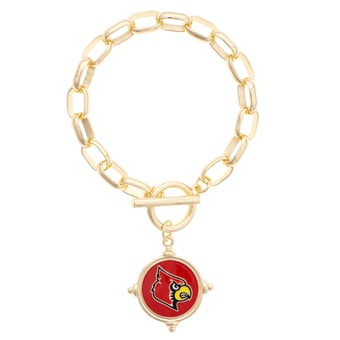 Women's CANVAS Style Louisville Cardinals Intaglio Bracelet