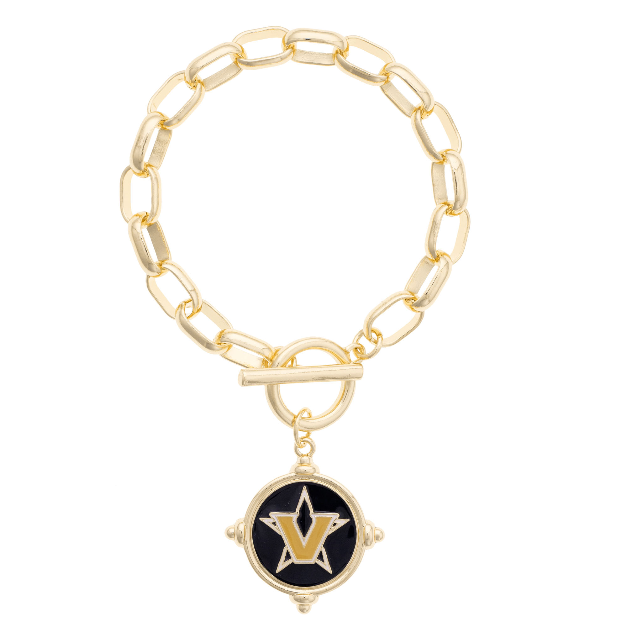 Women's CANVAS Style Vanderbilt Commodores Intaglio Bracelet