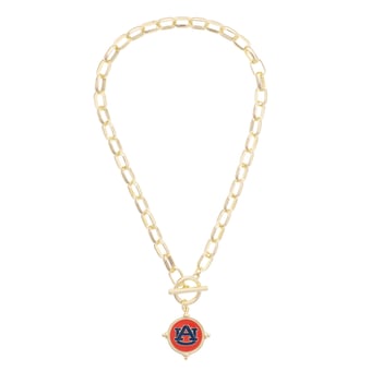 Women's CANVAS Style Auburn Tigers Intaglio Necklace
