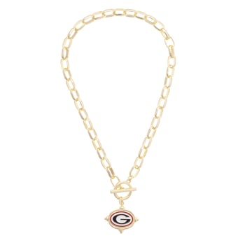 Women's CANVAS Style Georgia Bulldogs Intaglio Necklace