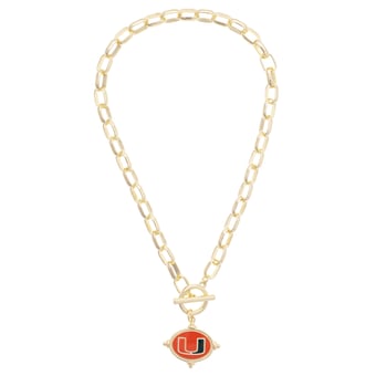 Women's CANVAS Style Wisconsin Badgers Intaglio Necklace