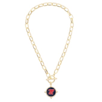 Women's CANVAS Style Ole Miss Rebels Intaglio Necklace