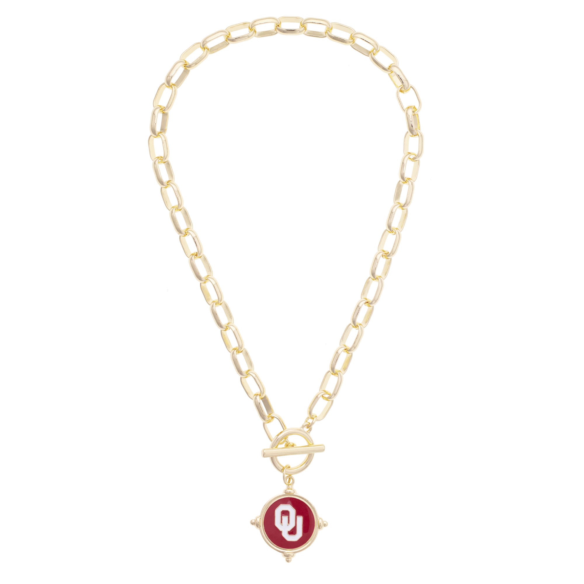 Women's CANVAS Style Oklahoma Sooners Intaglio Necklace