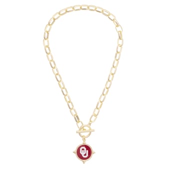 Women's CANVAS Style Oklahoma Sooners Intaglio Necklace