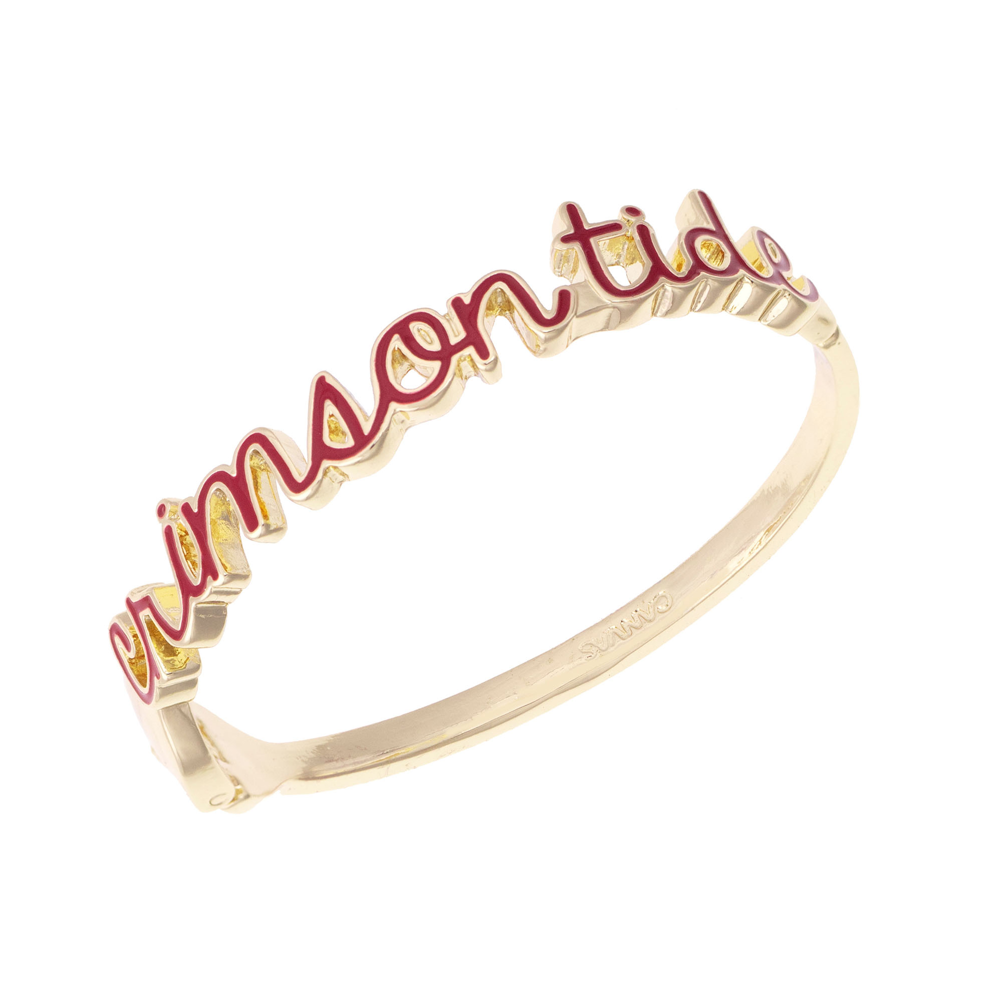 CANVAS Style Alabama Crimson Tide Cursive Hinge Bangle