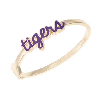 CANVAS Style Clemson Tigers Cursive Hinge Bangle