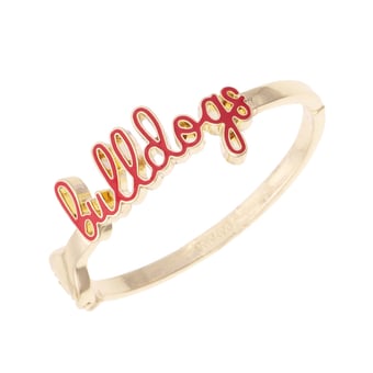 CANVAS Style Georgia Bulldogs Cursive Hinge Bangle