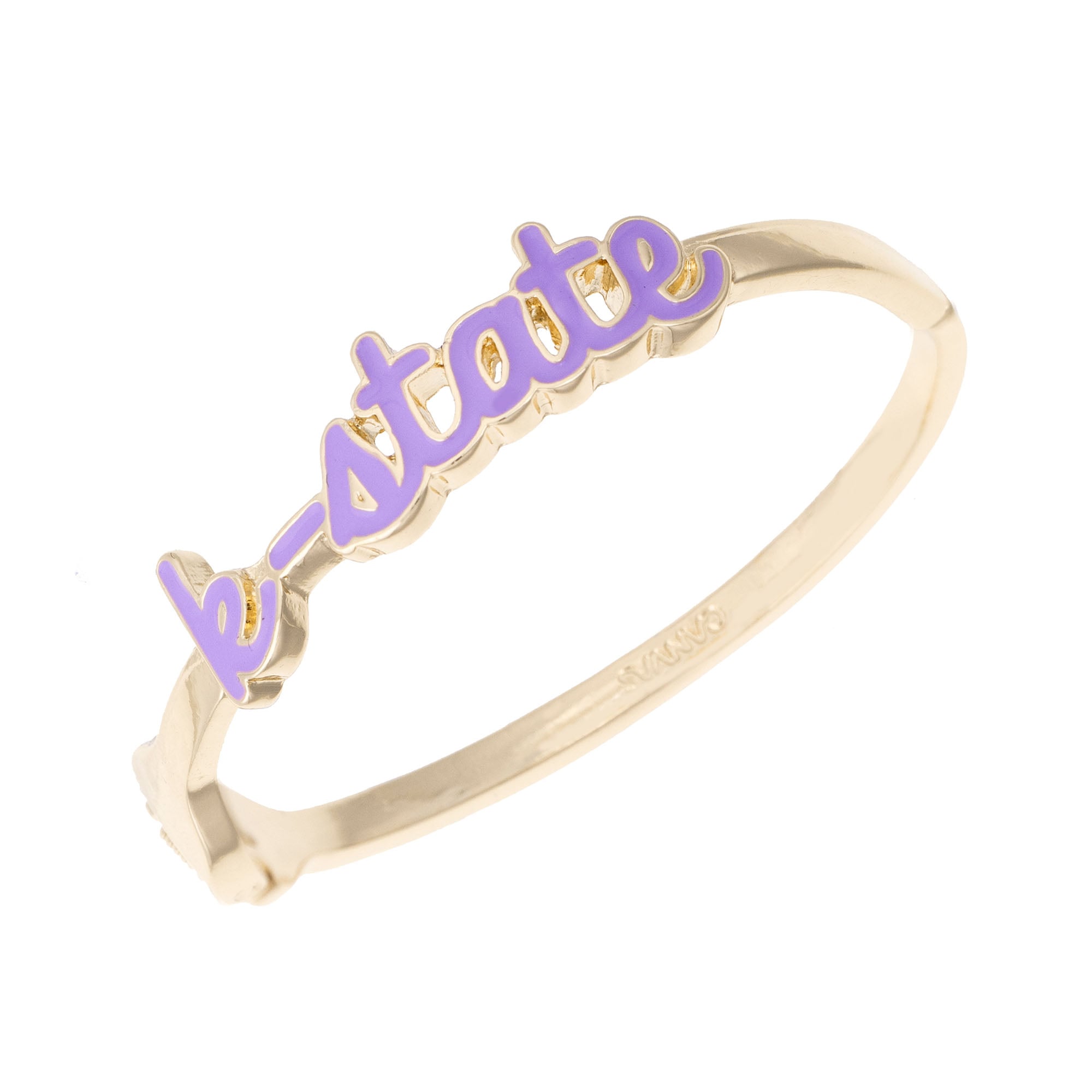 CANVAS Style Kansas State Wildcats Cursive Hinge Bangle