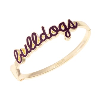 CANVAS Style Mississippi State Bulldogs Cursive Hinge Bangle