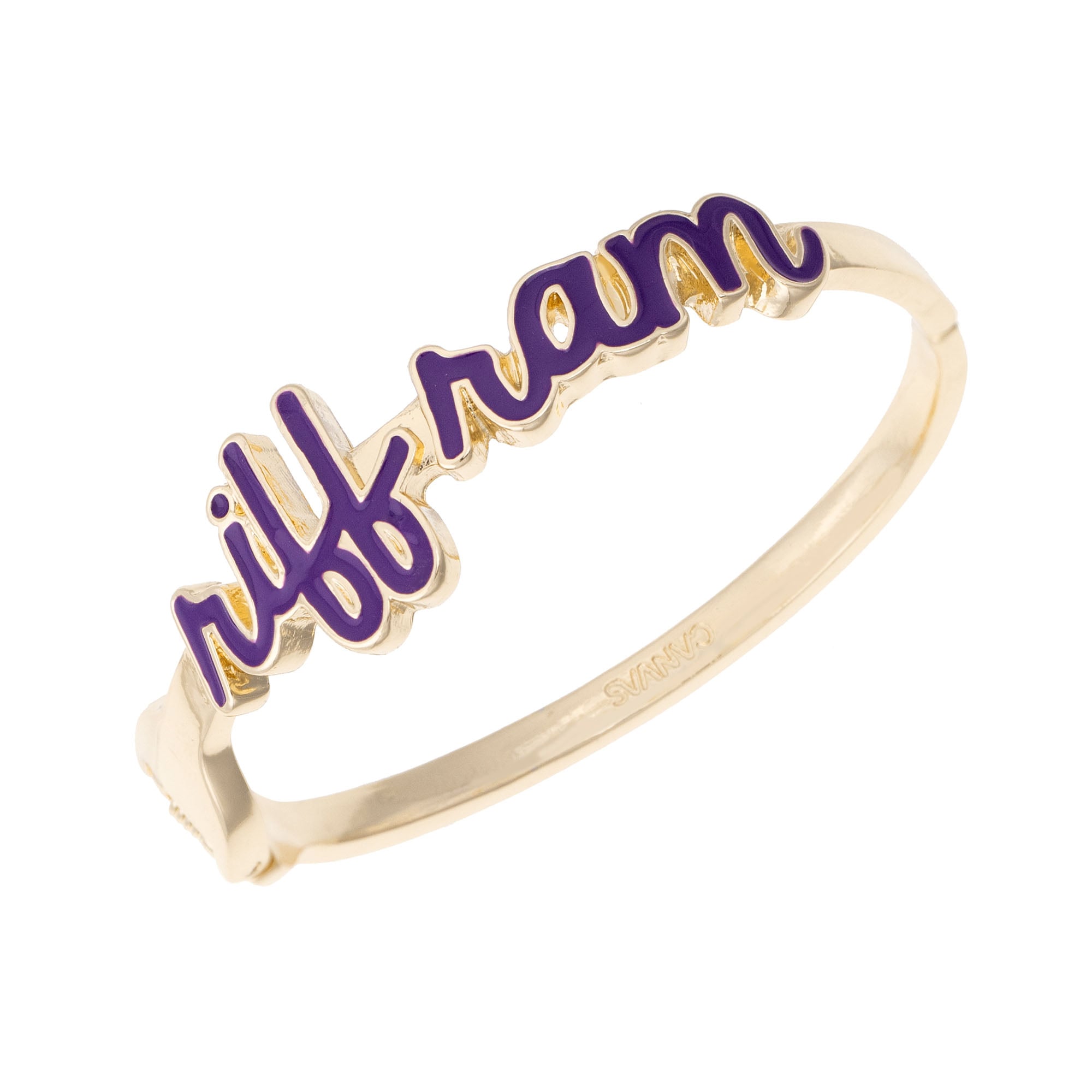 CANVAS Style TCU Horned Frogs Cursive Hinge Bangle