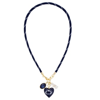 Women's CANVAS Style Penn State Nittany Lions Heart Paracord Necklace