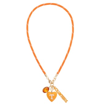 Women's CANVAS Style Tennessee Volunteers Heart Paracord Necklace