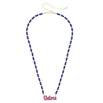 Women's CANVAS Style Florida Gators Beaded Spirit Necklace