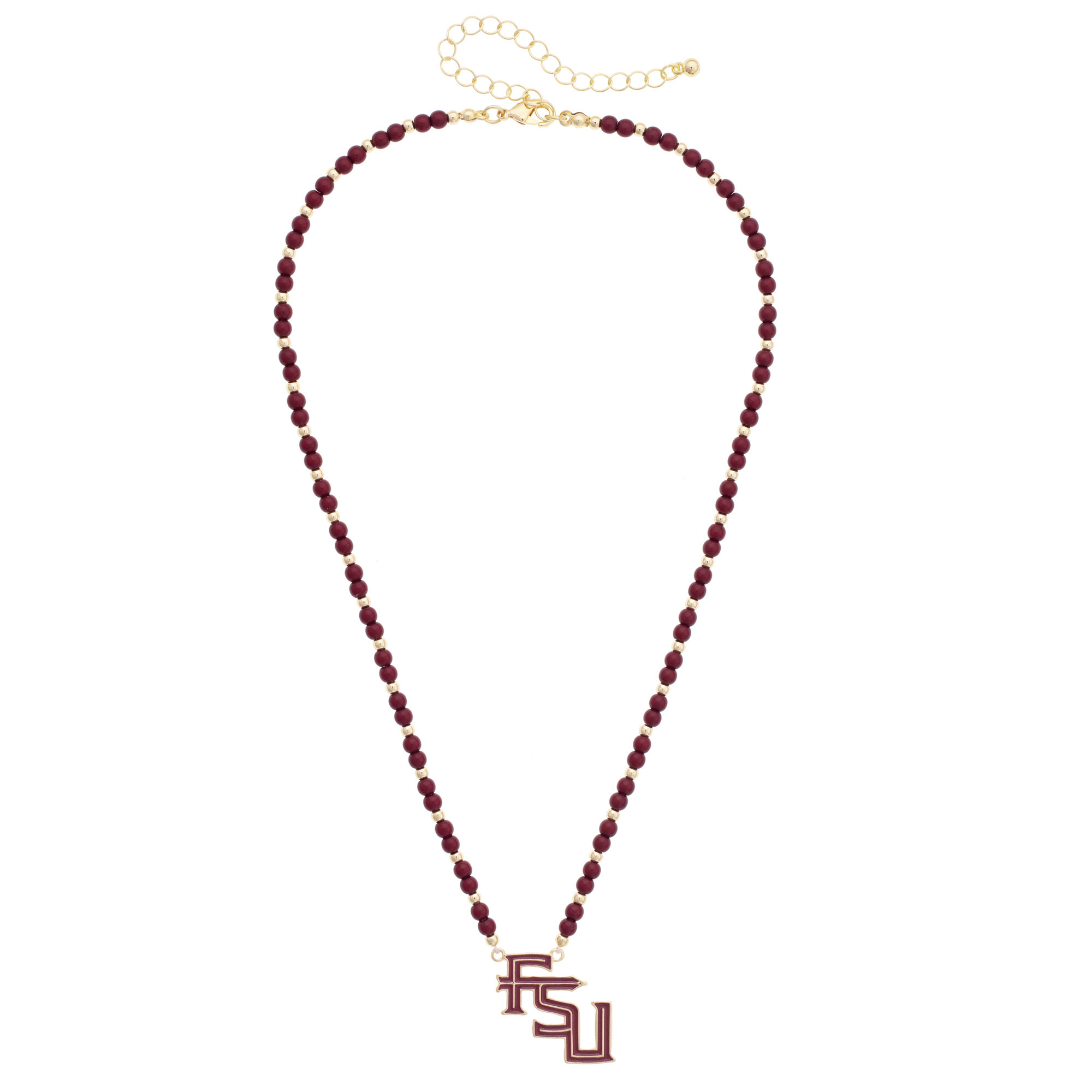 Women's CANVAS Style Florida State Seminoles Beaded Spirit Necklace