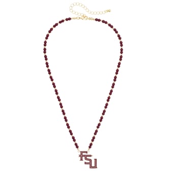 Women's CANVAS Style Florida State Seminoles Beaded Spirit Necklace