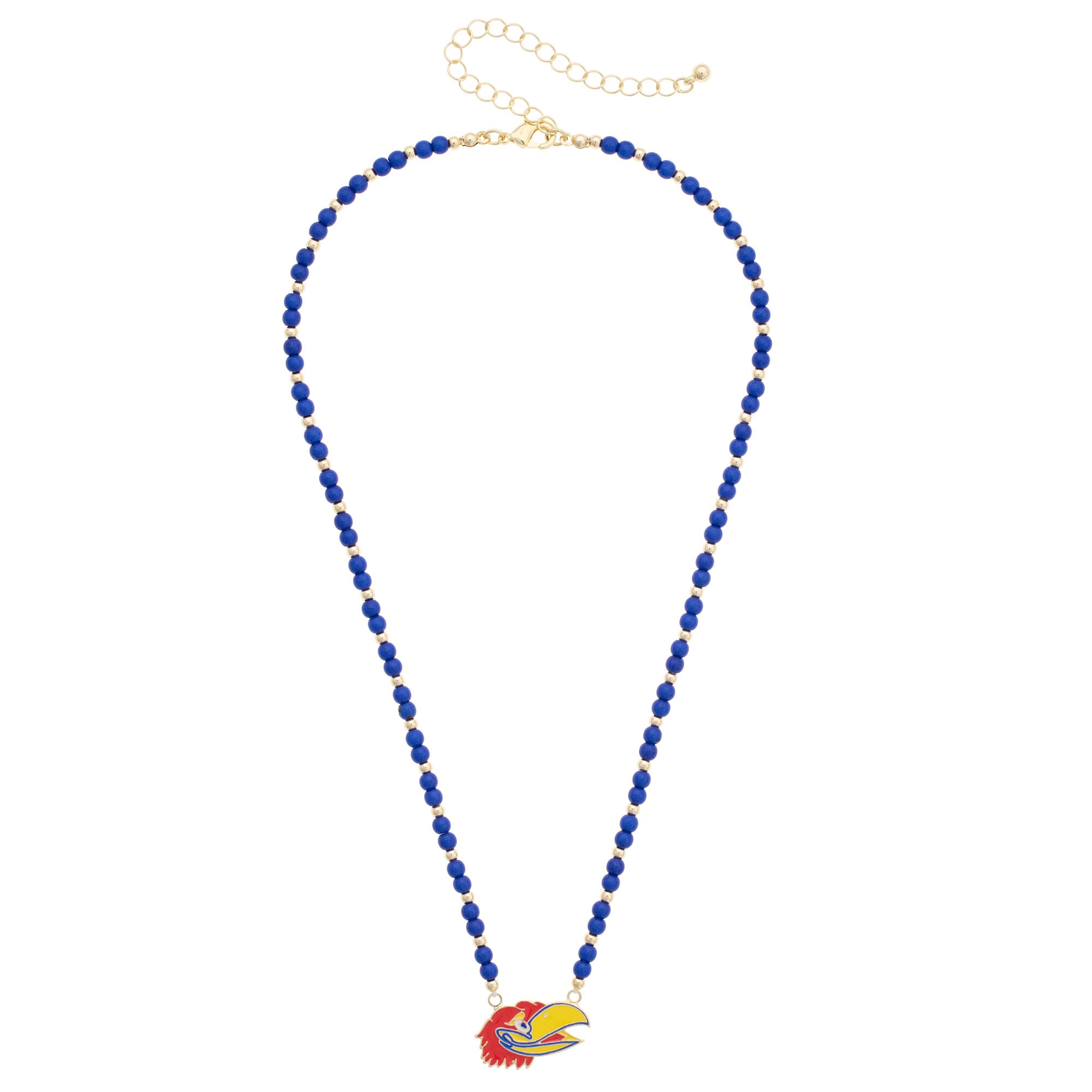 Women's CANVAS Style Kansas Jayhawks Beaded Spirit Necklace
