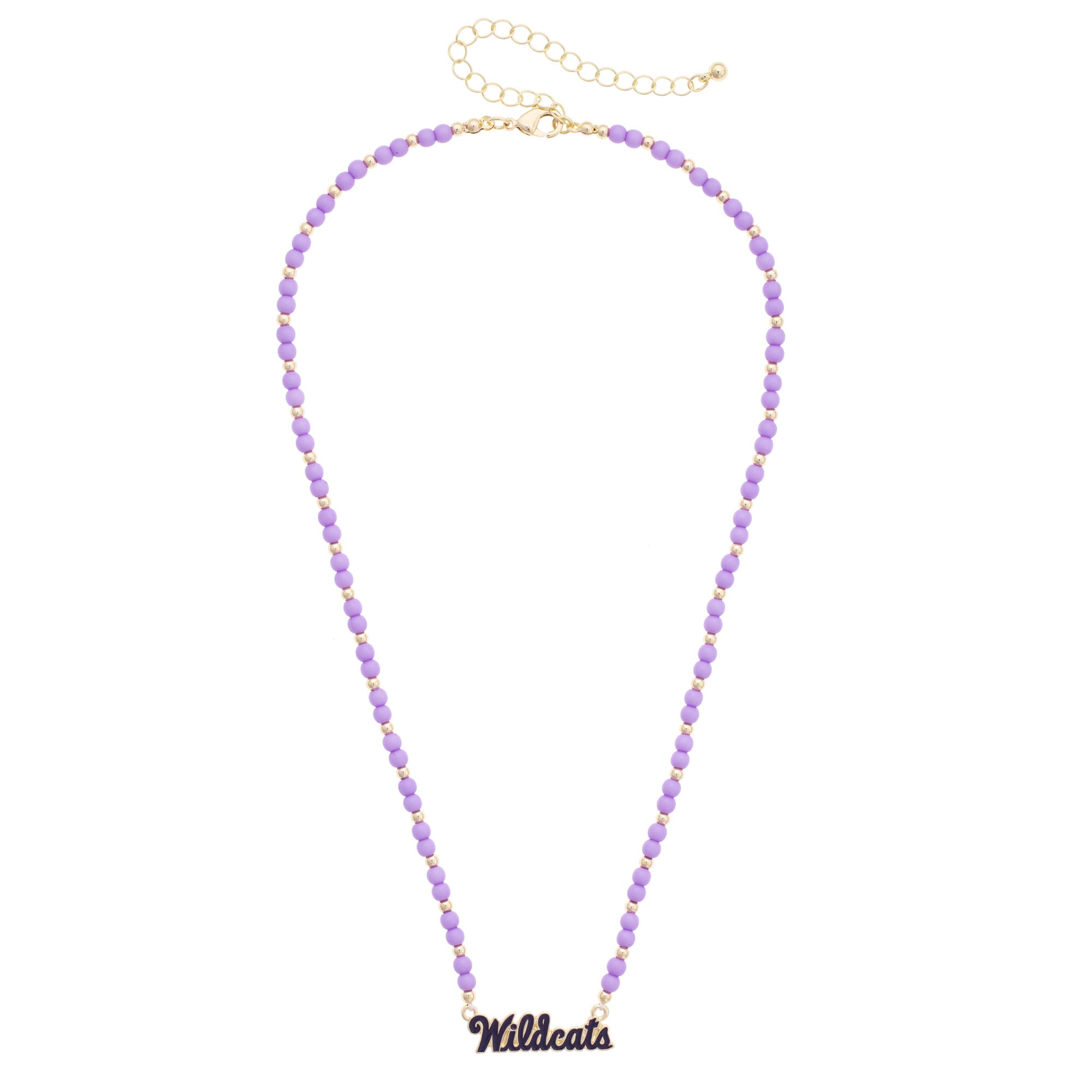 Women's CANVAS Style Kansas State Wildcats Beaded Spirit Necklace
