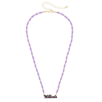 Women's CANVAS Style Kansas State Wildcats Beaded Spirit Necklace