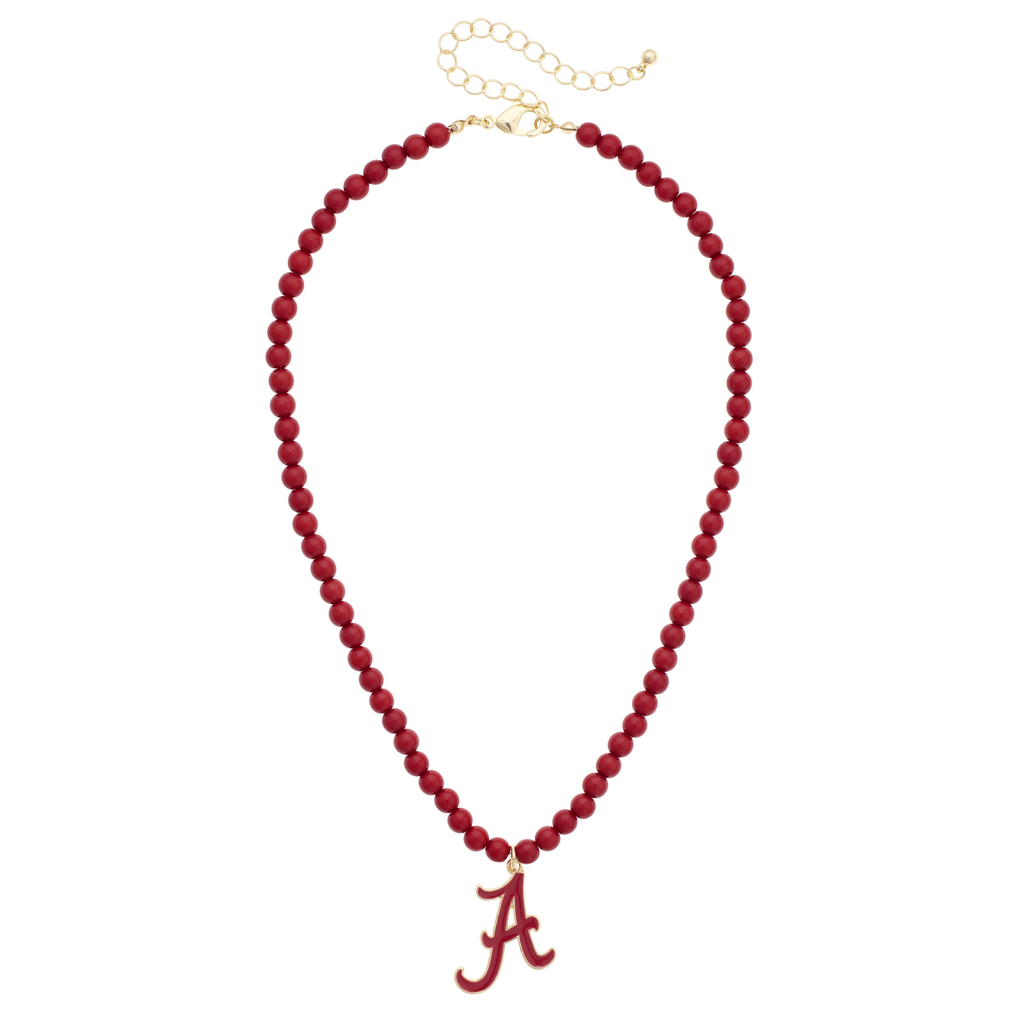 Women's CANVAS Style Alabama Crimson Tide Beaded Logo Necklace