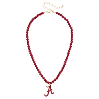 Women's CANVAS Style Alabama Crimson Tide Beaded Logo Necklace