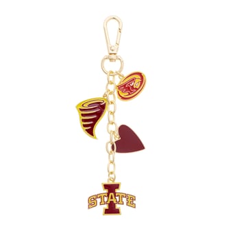 CANVAS Style Iowa State Cyclones Heart Cluster Bag Charm