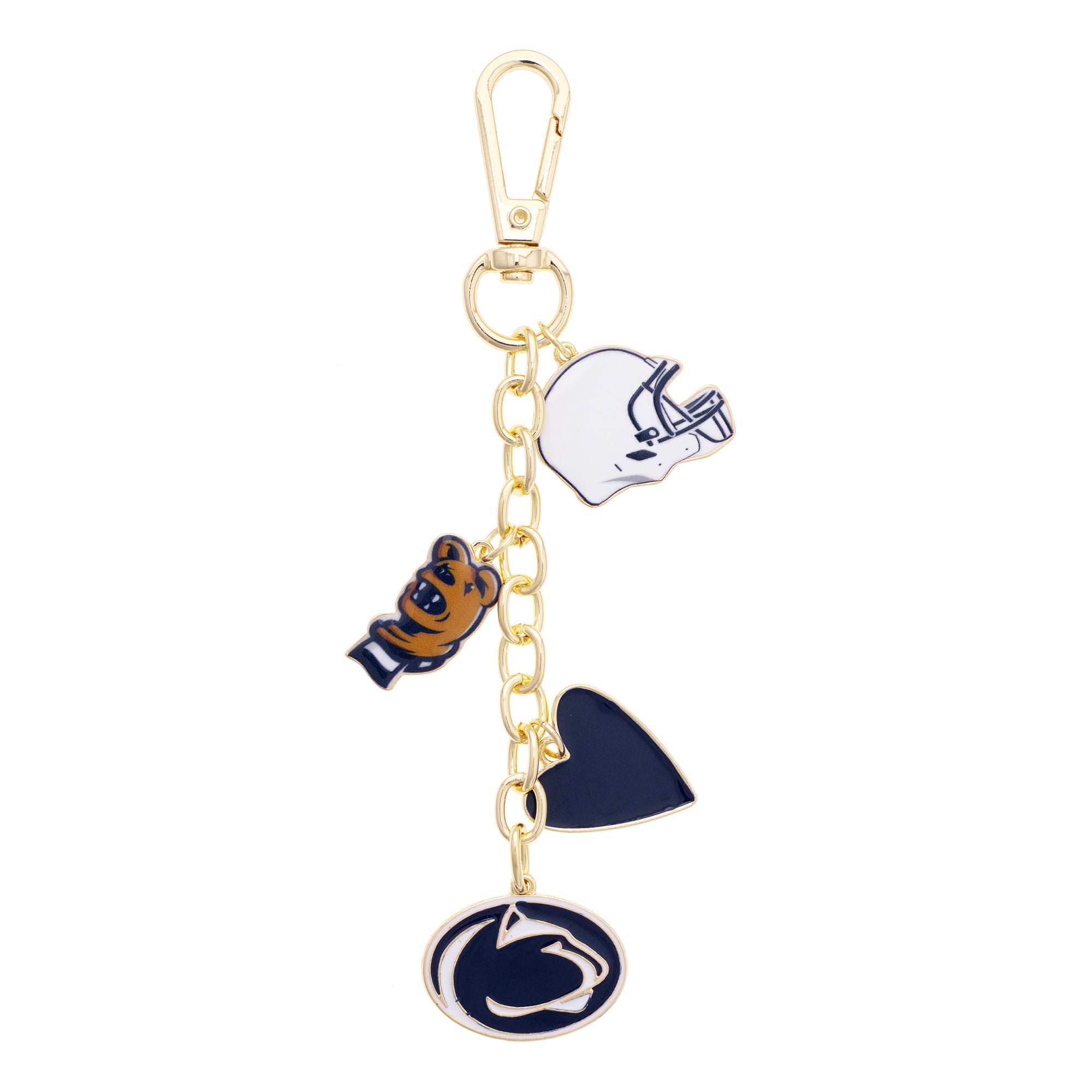 CANVAS Style Penn State Nittany Lions Heart Cluster Bag Charm
