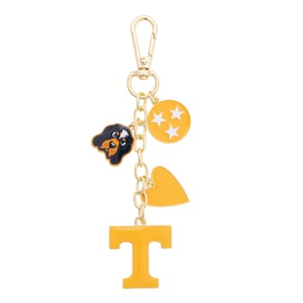 CANVAS Style Tennessee Volunteers Heart Cluster Bag Charm