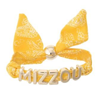 Women's CANVAS Style Missouri Tigers Bandana Slider Bracelet