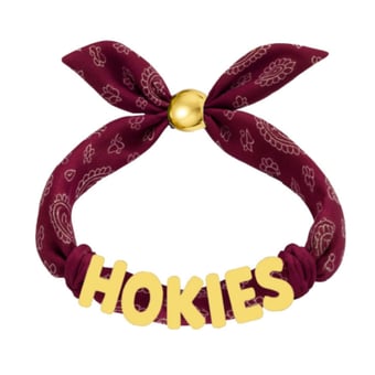 Women's CANVAS Style Virginia Tech Hokies Bandana Slider Bracelet