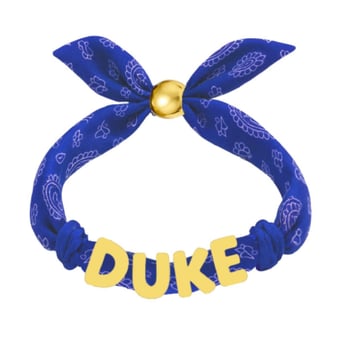 Women's CANVAS Style Duke Blue Devils Bandana Slider Bracelet
