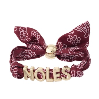 Women's CANVAS Style Florida State Seminoles Bandana Slider Bracelet