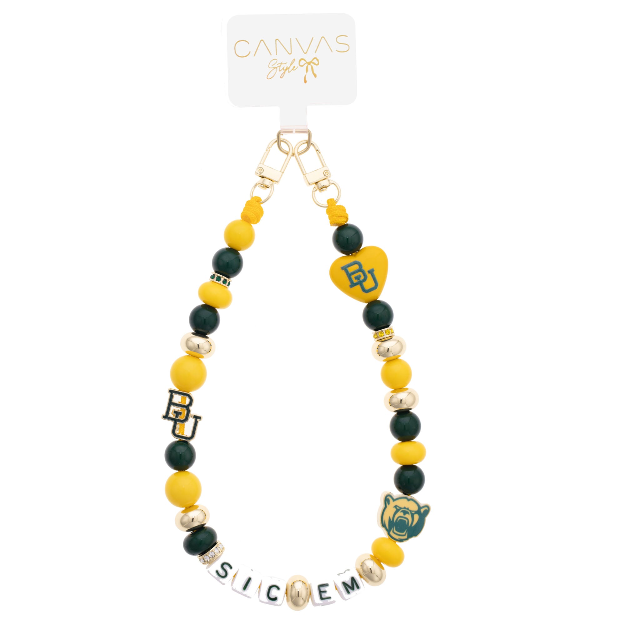 CANVAS Style Baylor Bears Beaded Wrislet