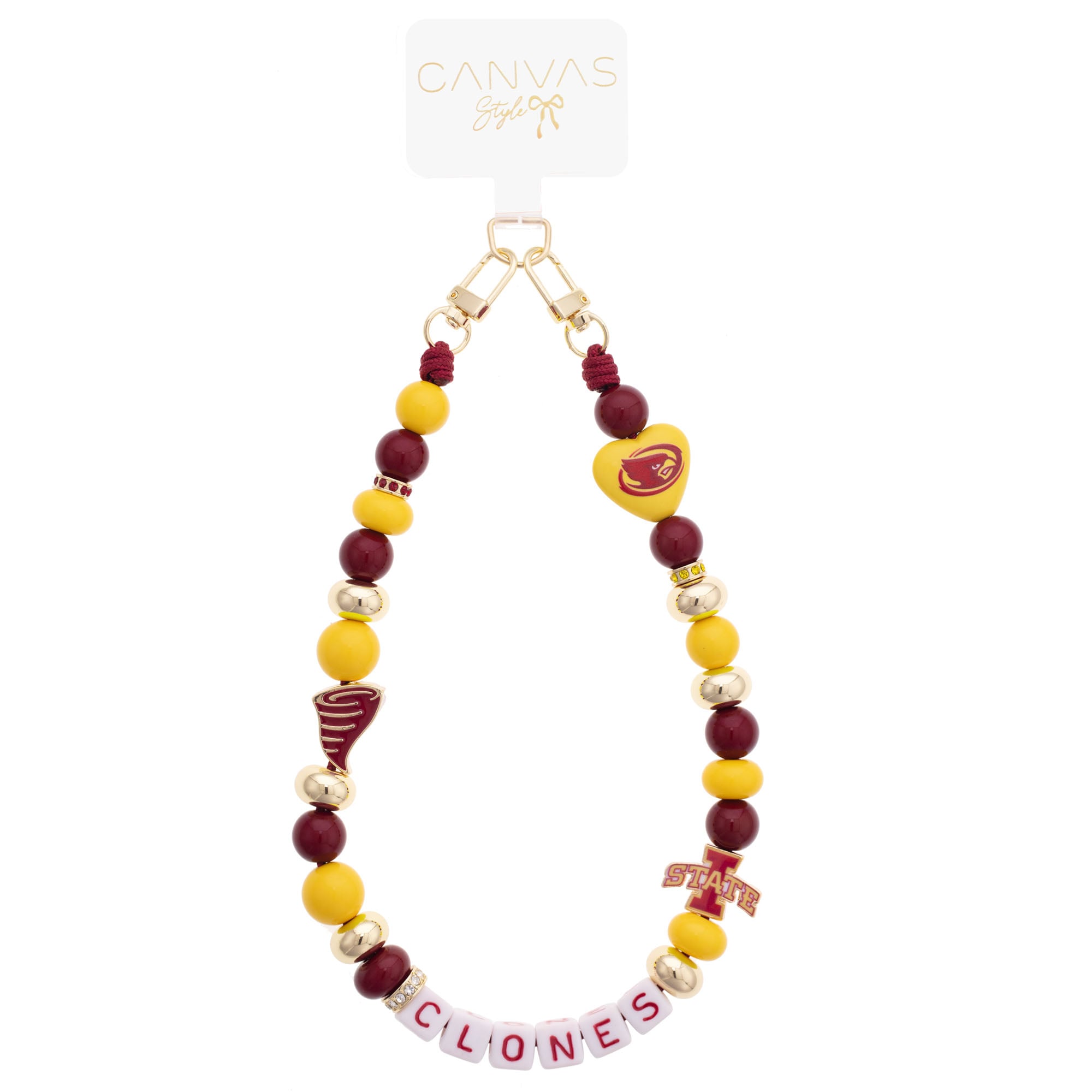 CANVAS Style Iowa State Cyclones Beaded Wrislet