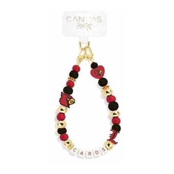 CANVAS Style Louisville Cardinals Beaded Wrislet