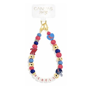 CANVAS Style Ole Miss Rebels Beaded Wrislet