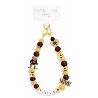 CANVAS Style Texas State Bobcats Beaded Wrislet