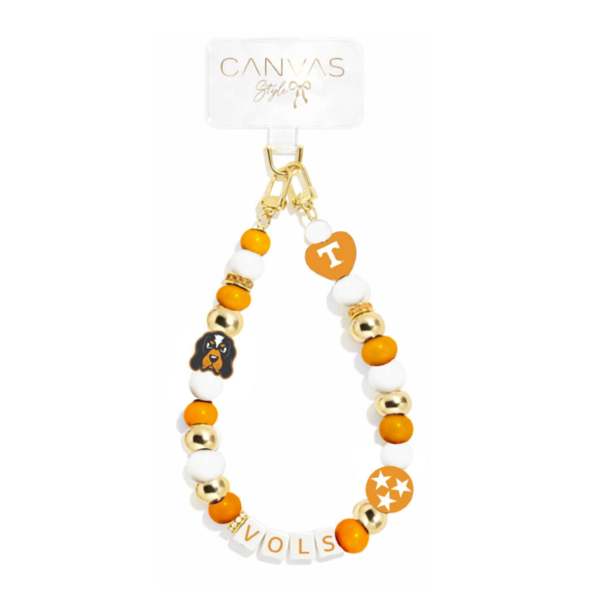 CANVAS Style Tennessee Volunteers Beaded Wrislet